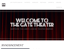 Tablet Screenshot of gate-theater.com
